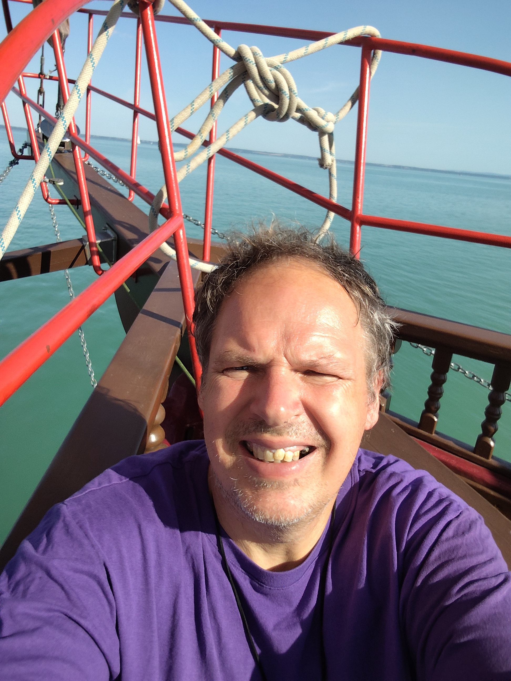 auf einem schiff am plattensee